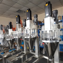 Heyi female thread portable jacketed hopper 25 liter packing powder measure hopper