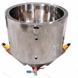 fill dry feed ss304 hopper equipment double layers heating 10 Liter price food grade